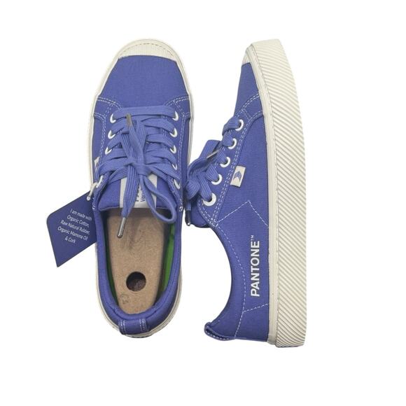 NIB! Cariuma OCA Low Pantone Very Peri Canvas Contrast Thread Sneaker - Size 7 - Picture 4 of 10
